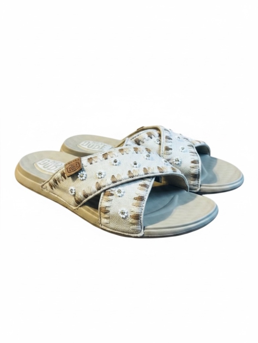 HEYDUDE Christi Slide Novelty Sandals – Size 8